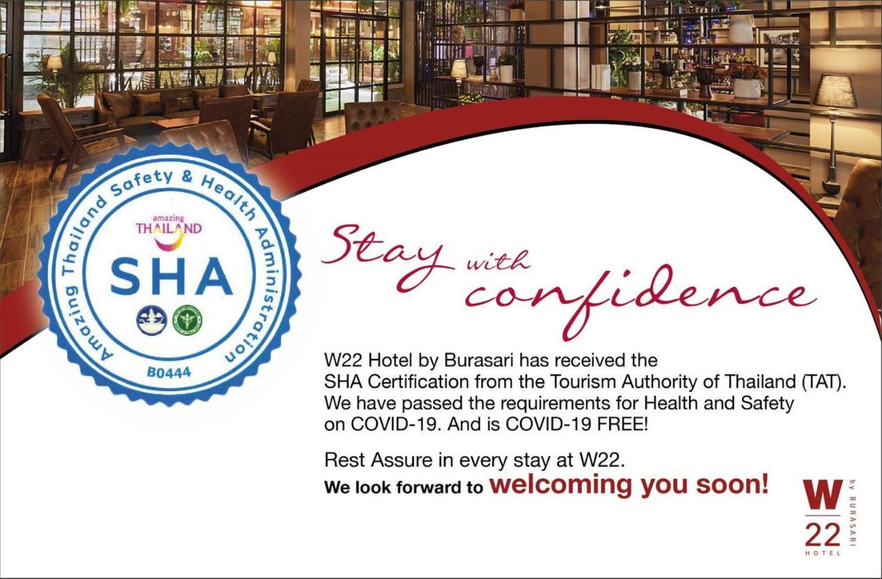 W22 By Burasari - Sha Extra Plus Certified Bangkok Kültér fotó